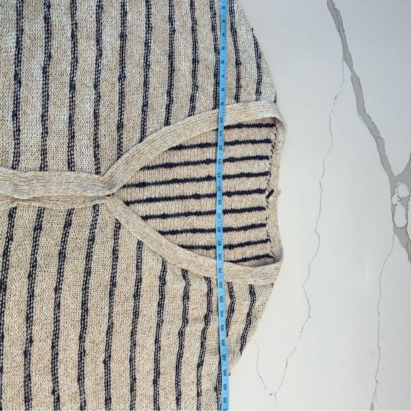 Free People Striped Open-Front Sweater cardigan - Picture 8 of 9